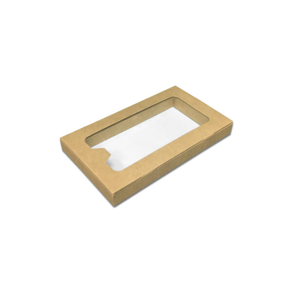 Коробка Шкатулка с фигурным окном из тонкого картона 155х75х18 мм Для Ozon