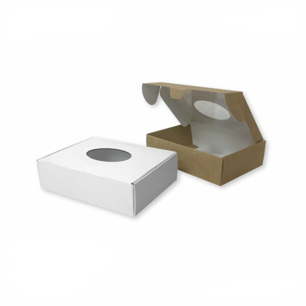 Коробка Чемоданчик с окошком из тонкого картона 120х90х35 мм Для Ozon