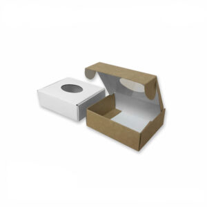 Коробка Чемоданчик с окошком из тонкого картона 70х60х25 мм Для Ozon